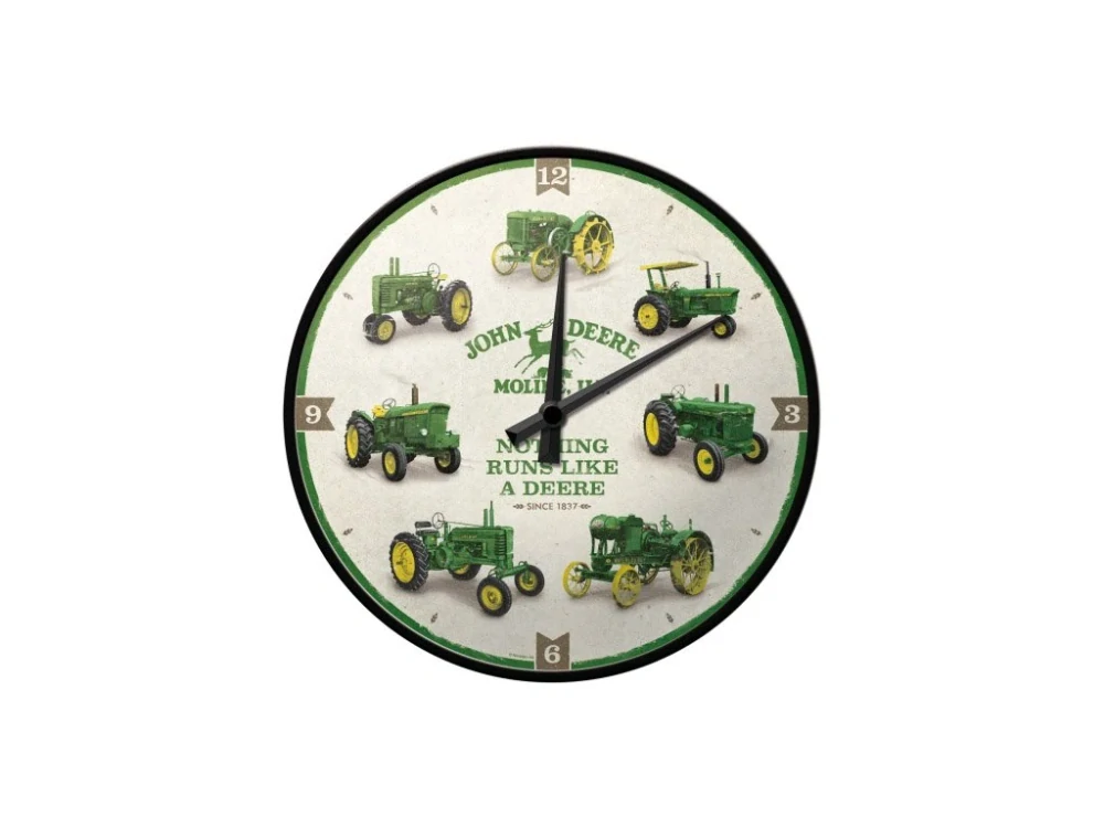Nástěnné hodiny JOHN DEERE