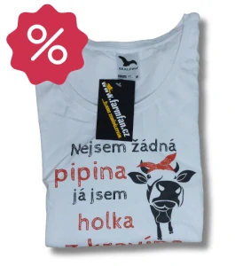 Tričko HOLKA Z KRAVÍNA, velikost M výprodej