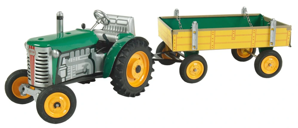 Traktor ZETOR s valníkem -zelený