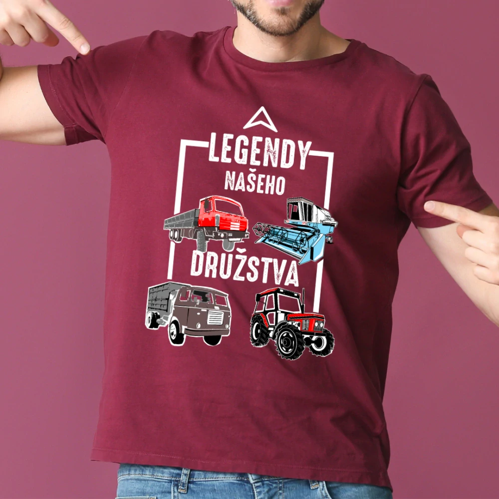 Legendy našeho družstva, pánské tričko s potiskem