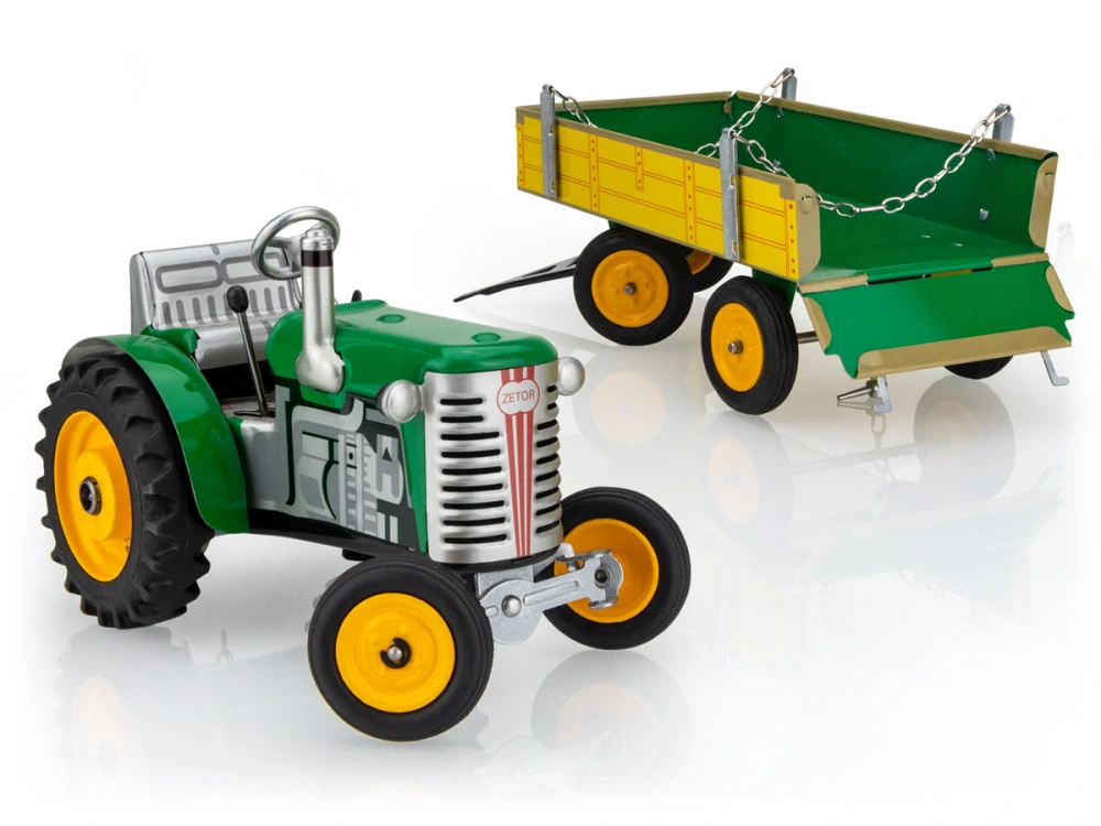 Traktor ZETOR s valníkem -zelený