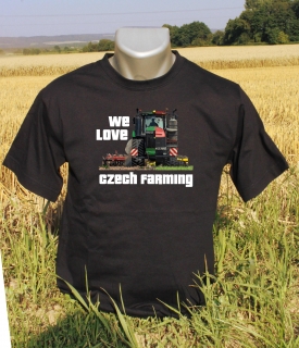 We love CZECH FARMING, pánské tričko s potiskem