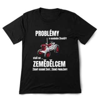 Osobní život zemědělce, pánské tričko s potiskem