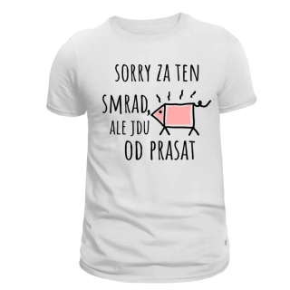 Jdu od prasat, pánské tričko s potiskem