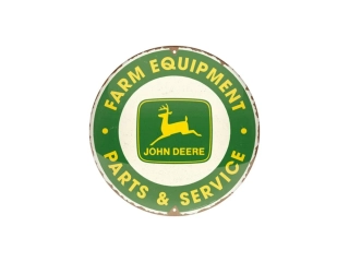 Kruhová cedulka John Deere