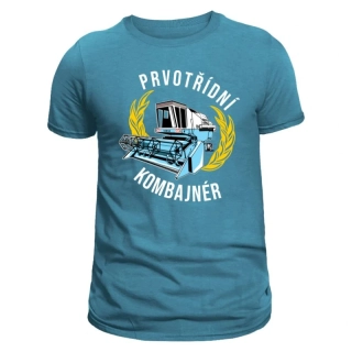 Prvotřídní kombajnér, pánské tričko FarmFan