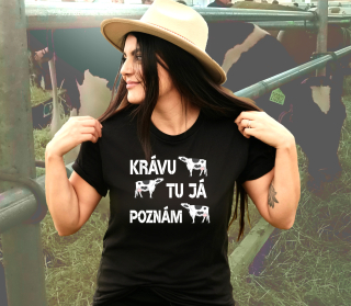 Krávu tu já poznám, dámské tričko