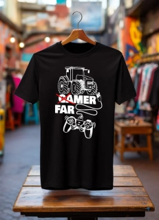 GAMER nebo FARMER, pánské tričko s potiskem