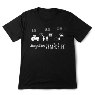 Diagnóza zemědělec, pánské tričko s potiskem